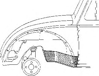 VAN WEZEL 580108 -  Накладка порога